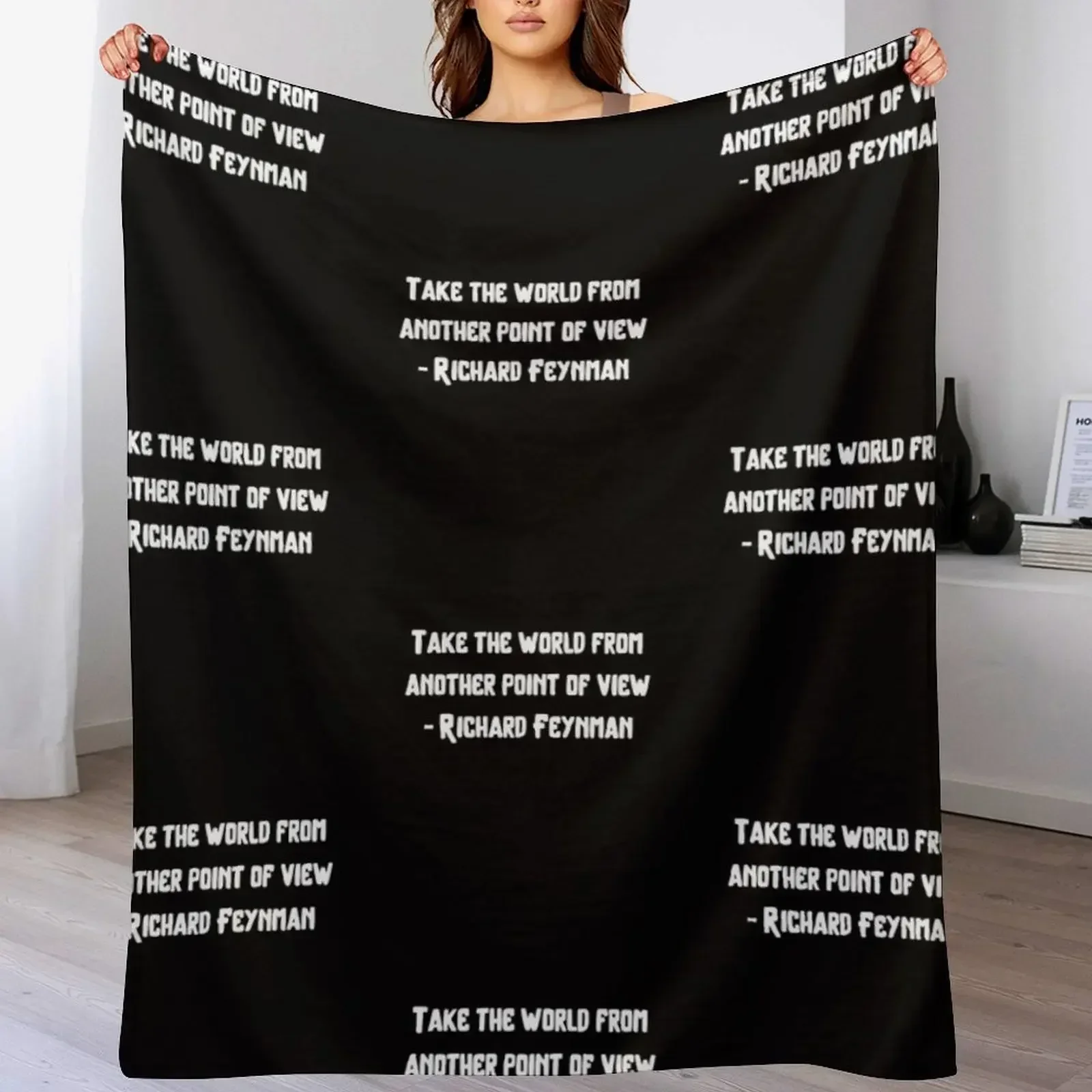 Одеяло с цитатой по физике Ричарда Фейнмана утяжеленное одеяло роскошные
