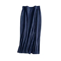 2022 spring and autumn new fashion womens high waist pleated solid color half length elastic skirt promotions pure color skirt