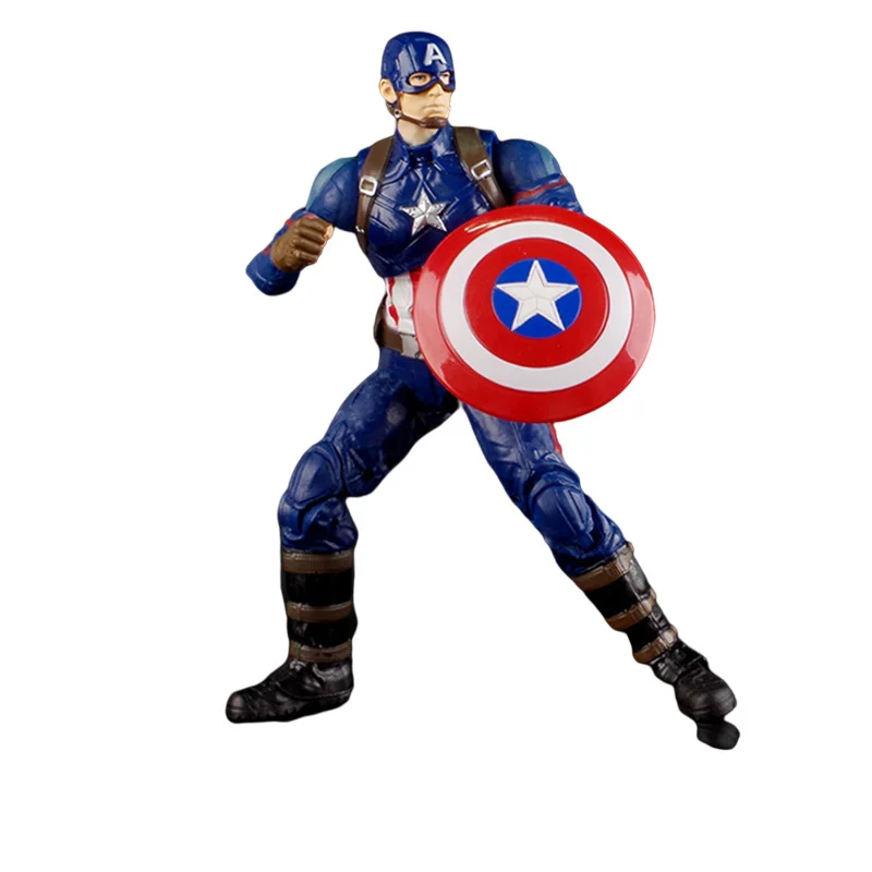 

Marvel Legand Action Figure Superhero Avengers Captain America Steve Rogers Figma PVC 17cm Model Toys For Kids Gift Disney Dolls