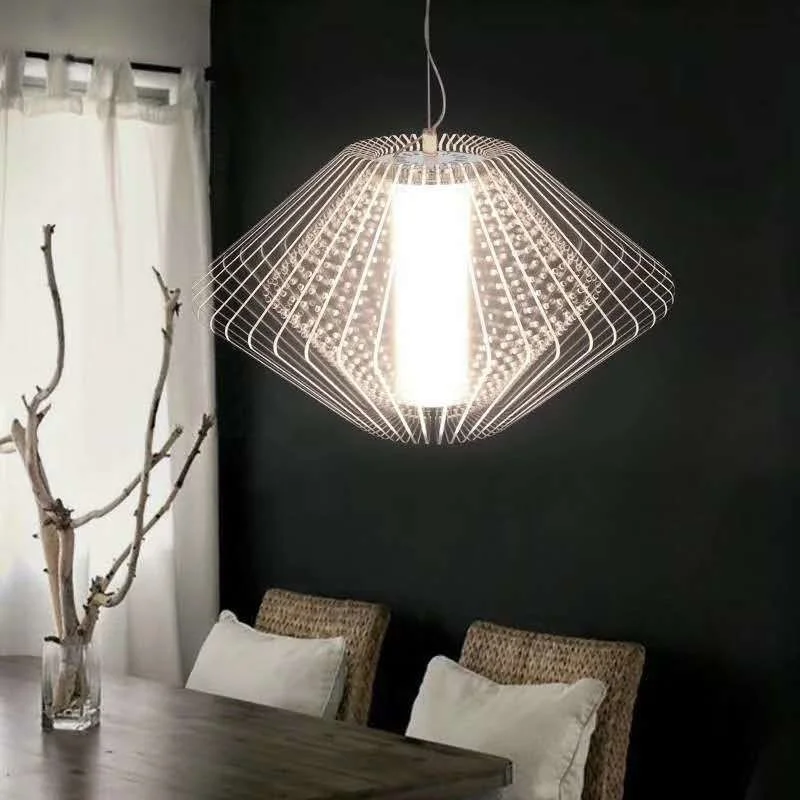 

glass star lamp retro pendant light iron scandinavian chandelier ceiling iron cage chandelier lighting kitchen light