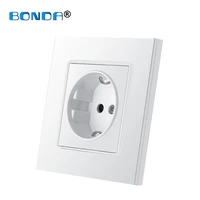 bonda wall power socket eu16a tempered glass panel eu standard baby kids child safety protection electrical outlet 86mm 86mm