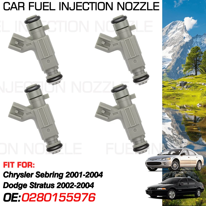 1X инжектор топливной форсунки для Chrysler Sebring 2001-2004 Dodge Stratus 2002 2003 2004 0280155976 812-12133