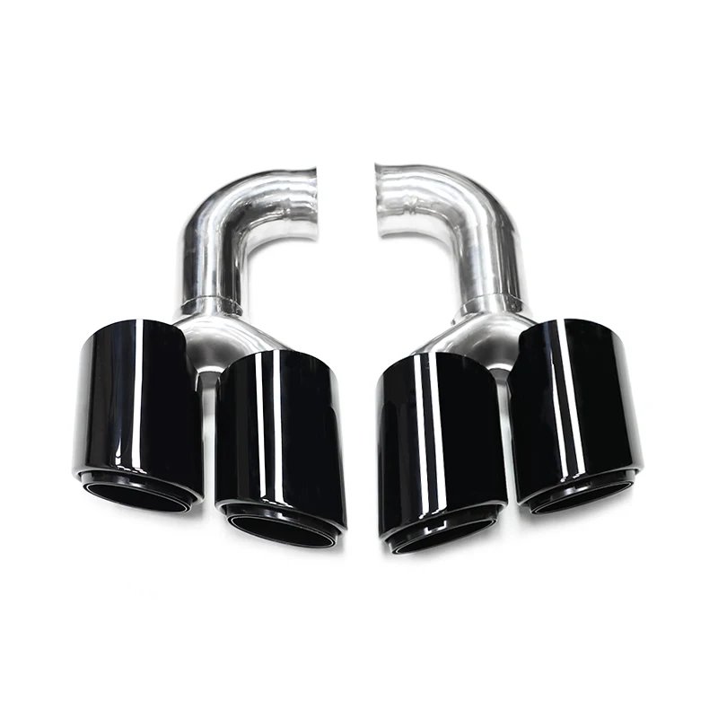 

Четырехканальный выхлопной наконечник автомобиля для Porsche Cayenne 958 2011-2014 304, наконечник глушителя из нержавеющей стали, насадка для выхлопной системы, тюнинговый наконечник