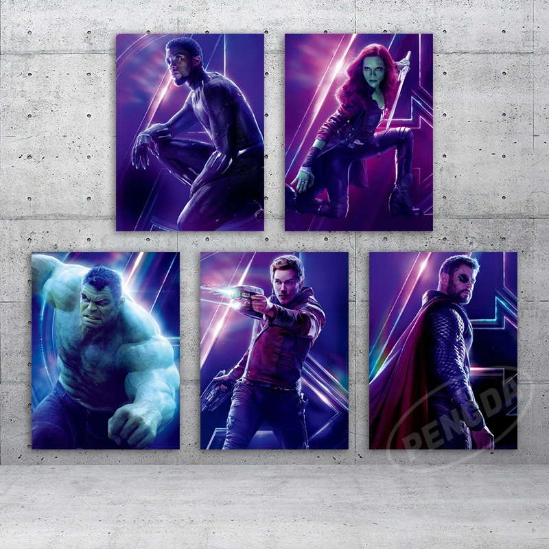 

Wall Marvel Artwork Modular Thor Paintings The Avengers Pictures The Hulk Hd Printed Home Poster Canvas Living Room Decoration