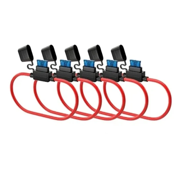 

5/10 шт. автомобильный держатель предохранителя, мини-адаптер лезвия, брызгозащищенная коробка, линейный выключатель, розетка 12 В, 30 А, автомобильная водонепроницаемая розетка предохранителя