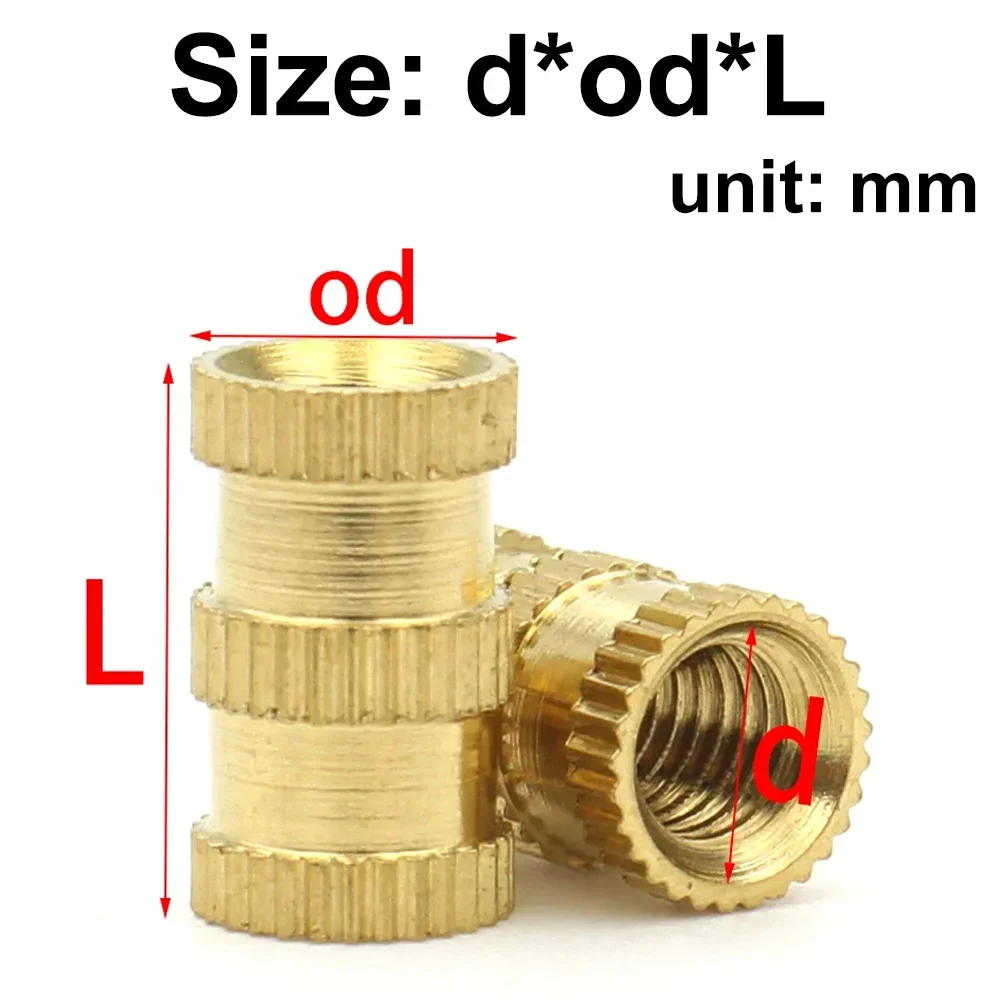 

Латунные вставные гайки M1.4~M10