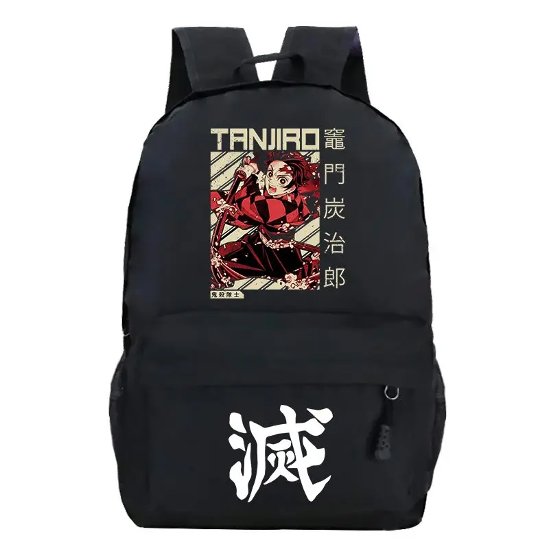 

Demon Slayer Kimetsu No Yaiba Backpacks Children School Bags Kamado Tanjirou Print Backpack Students Rucksack Laptop Bag Mochila