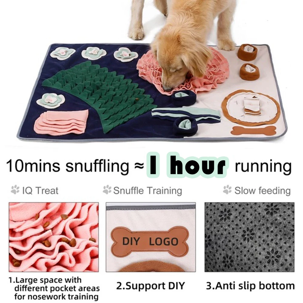 Интерактивный коврик для кормления собак с регулируемой нижней подушечкой чехол