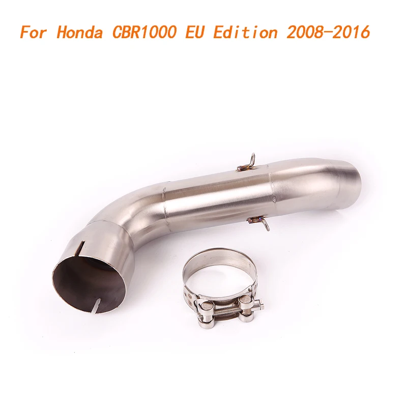 

Slip On Motorcycle Exhaust Mid Connect Tube Middle Link Pipe Stainless Steel For Honda CBR1000 EU Edition 2008-2016