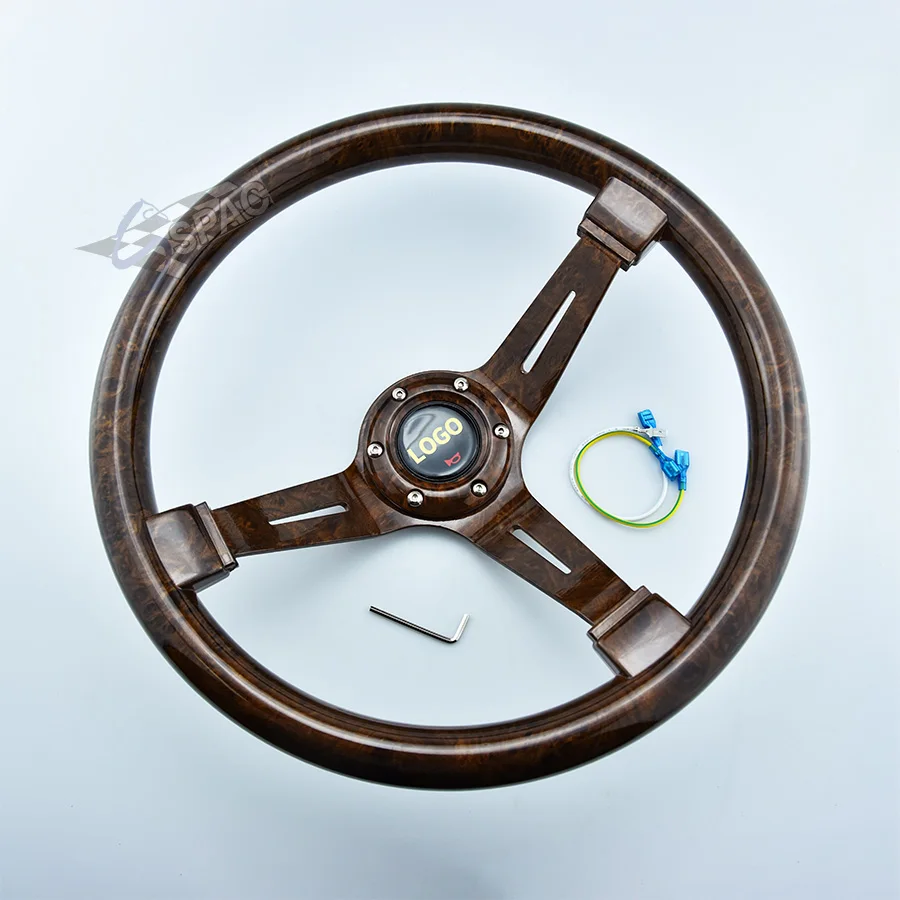 Копия деревянного гоночного рулевого колеса JDM стильное Спортивное Рулевое