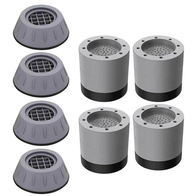 

8Pcs Washing Machine Floor Mat Universal Washing Machine Anti Vibration Pads Washer Dryer Furniture Support Stand