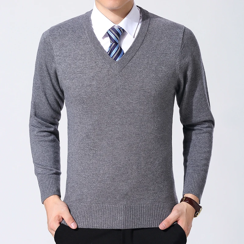 

2023 New Fashion Brand Sweater Mens Pullover V Neck Slim Fit Jumpers Knitting Thick Warm Autumn Korean Style Casual Mens Clothes