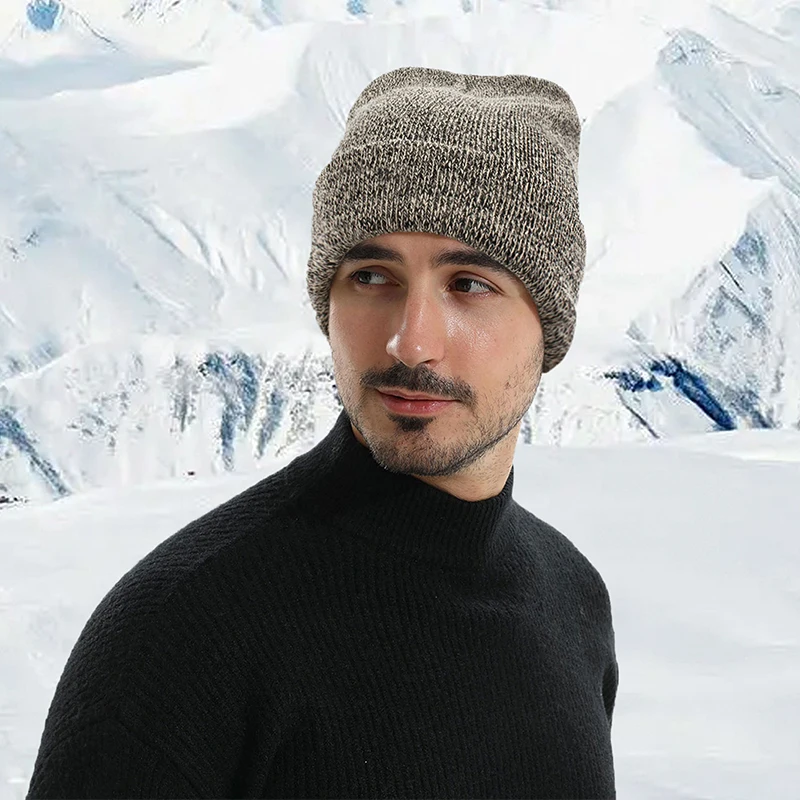 Autumn and Winter New Unisex British Retro Solid Knitted Hats Warm Outdoor Versatile Casual Beanies Simple Fashion Couple Soft