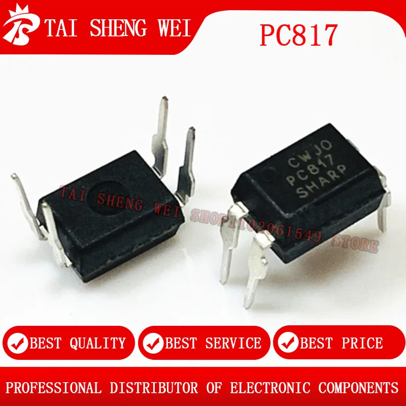 100 шт., оптрон PC817 DIP-4 EL817 817 817C FL817C PS817C DIP4