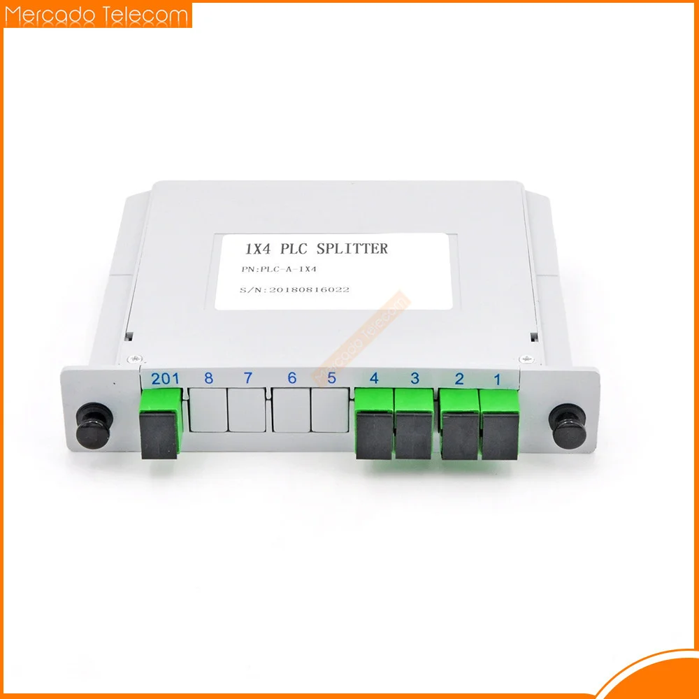 10pcs/Lot SC APC PLC 1X4 Splitter Fiber Optical Box FTTH PLC Splitter Box with 1X4 Planar Waveguide Type Optical Splitter