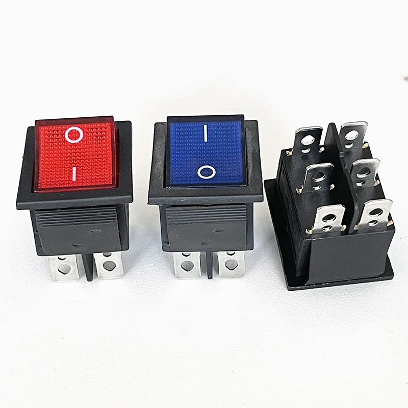 50 шт. 2-позиционный клавишный переключатель KCD4 ВКЛ./ВЫКЛ. 6-контактное электрическое оборудование с детской крышкой переключателя питания 16 А 125 В переменного тока/20 А в