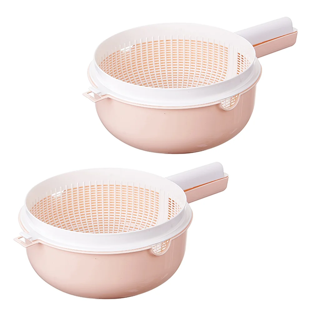 

2 Pcs Quinoa Rice Food Colander Plastic Food Strainer Plastic Colander Collander/strainer Vegetable Wash Basket