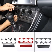 for 2022 toyota 86subaru brz real carbon fiber car styling car central control air conditioning mode panel sticker auto parts