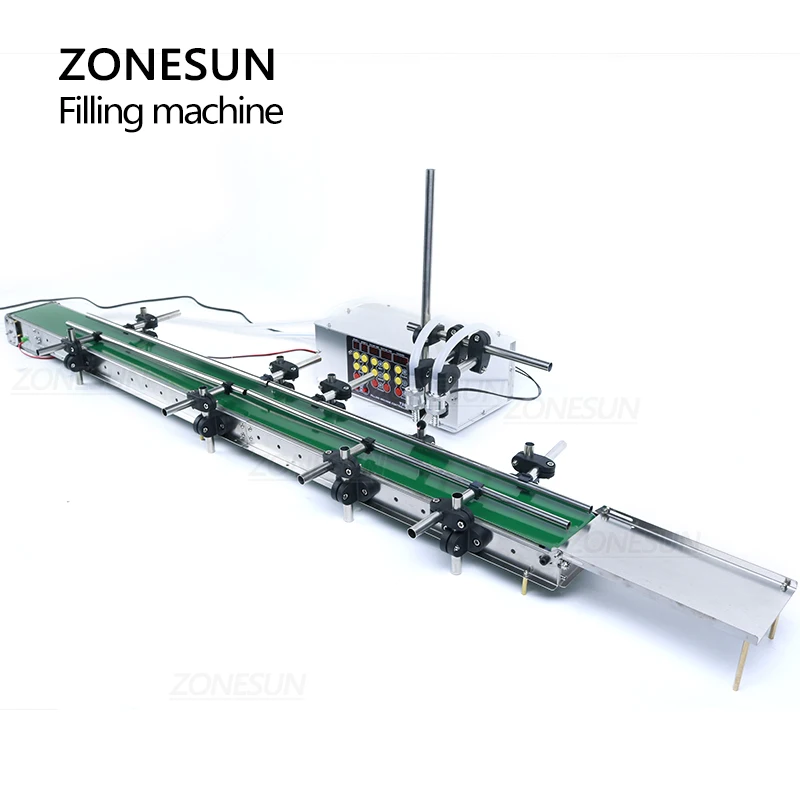 ZONESUN ZS-DPYT200L 1 2 м конвейерная лента автоматическая машина для розлива воды сока