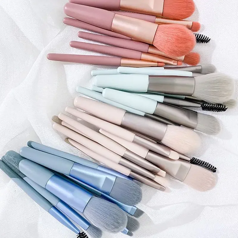 8 шт. пушистые косметические кисточки для нанесения макияжа