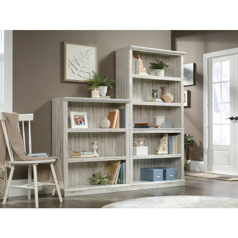 

Sauder 426423 5 Shelf Bookcase, White Plank Finish book shelf