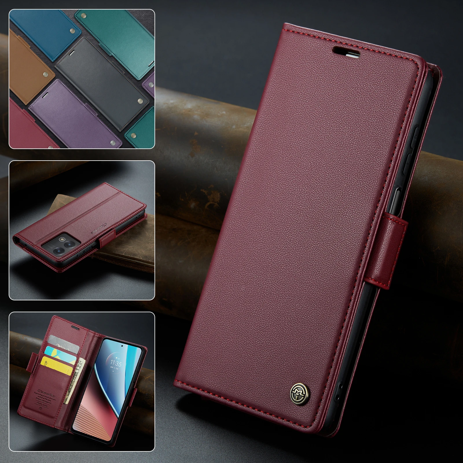 

Wallet Retro Multi Functional Leather Case For Samsung Galaxy S23 Ultra A54 A53 A34 A24 A14 A13 4G 5G OPPO Realme 10Pro Plus A96