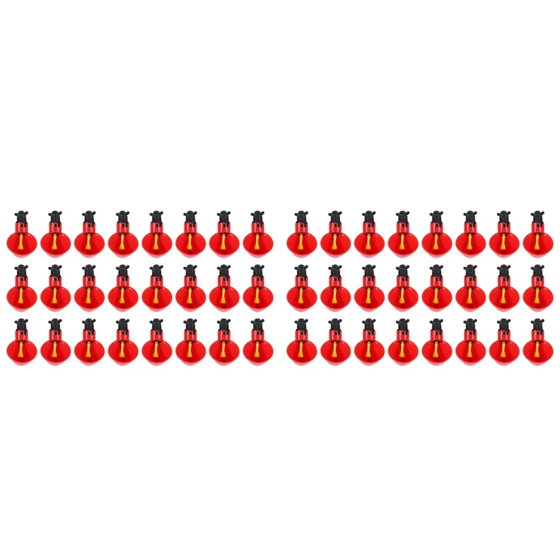 

48Pcs Feed Automatic Bird Coop Poultry Chicken Fowl Drinker Water Drinking Cups Livestock Drinking Cup Poultry Tools