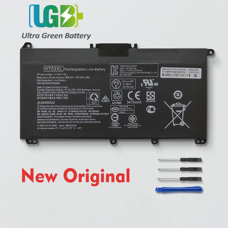 

UGB новый оригинальный HT03XL, HT03, HSTNN-LB8L,L11421-421 Аккумулятор для HP Pavilion 14-CE0001LA 14-CE0014TU 14-CE0010CA 15-CS0037TX