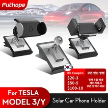 Car Mobile Phone Holder For Tesla Model 3 Model Y 2018-2021 Air Outlet Mount Universal GPS Stand Solar Bracket Car Acessories