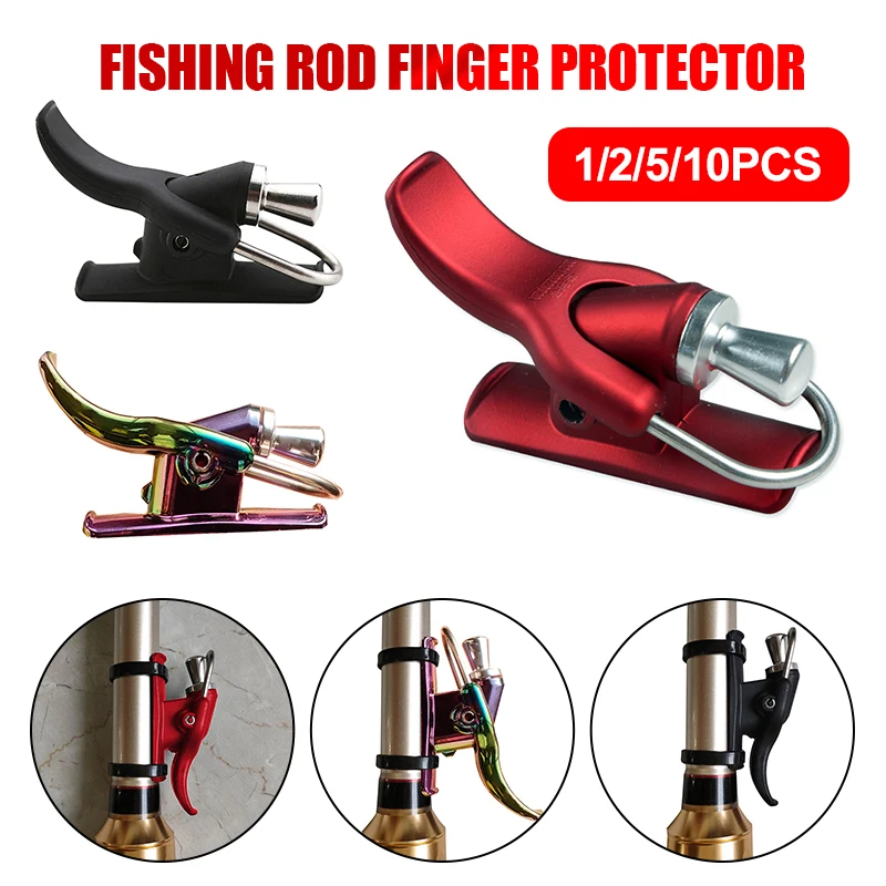 

1-10 шт., рыболовная удочка с зажимом для пальцев