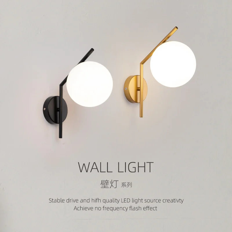 

Nordic wall lamp retro led wall mount light dining room sets luminaire applique long wall sconces led wall mount light