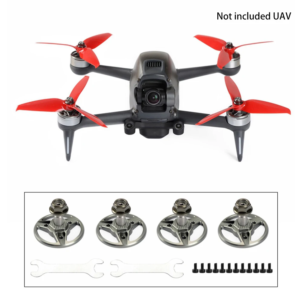 

Metal Paddle Base for DJI FPV Combo Drone CW CCW Motors Accessorie Holder With Tool 4pcs/set Mounting Propeller Base Motor Plate