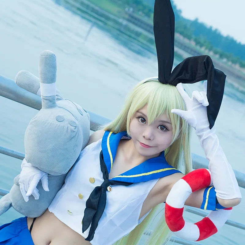 Аниме игра Kantai коллекция Kancolle Shimakaze косплей костюм женский сексуальный летний