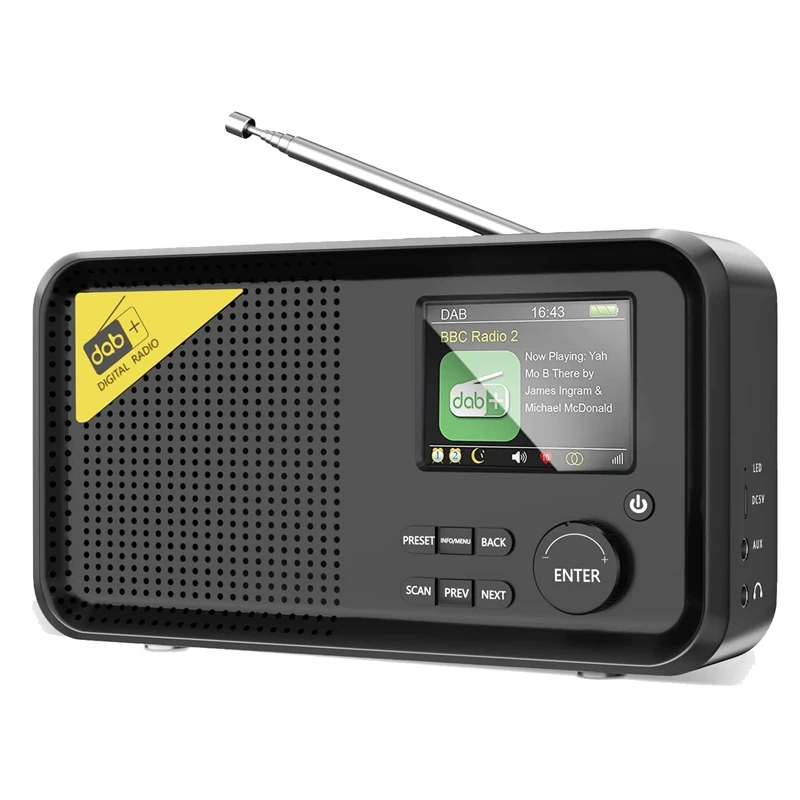 

Радиоприемник Dab + AM FM с USB, 2000 мА · ч