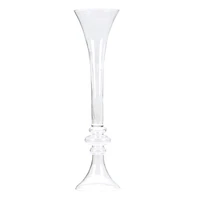 28 elegant reversible trumpet centerpiece glass vase clear accept logo welcome oem