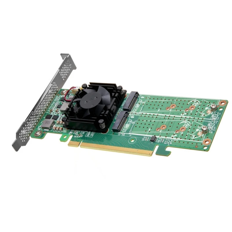 Фото 4-портовая интерфейсная плата M.2 NVMe PLX8747 Control PCIe X16 Адаптер расширения для серверного решения для хранения №1