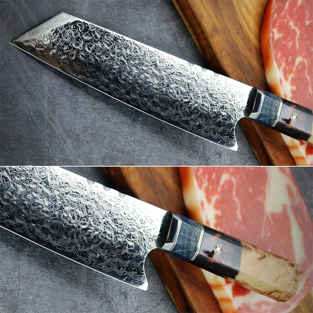 Special kitchen chopper VG10 Damascus steel 7.5 inch chef's knife steak cutter slicer utility | Дом и сад