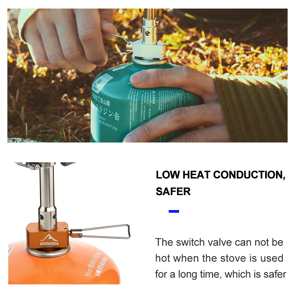 Туристическая газовая горелка Widesea уличная портативная плита обогреватель