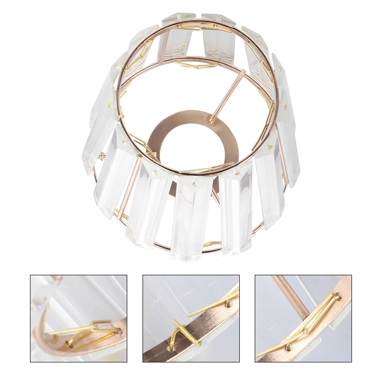 

Shade Lamp Lampshade Crystal Light Shades Chandelier Pendant Cover Ceiling Decorative Wall Table Replacement Vintage Cage