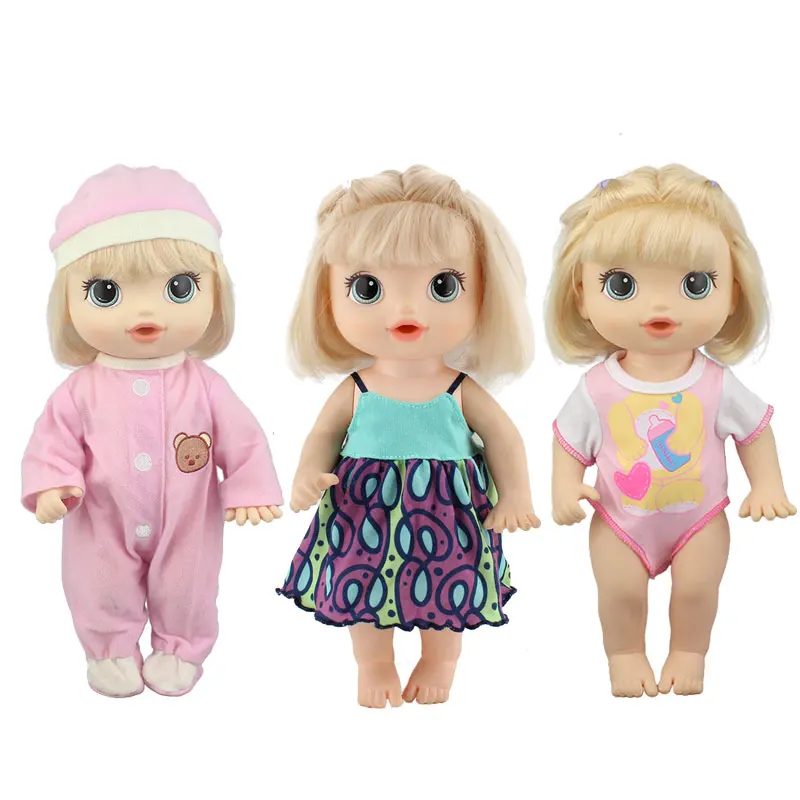 3pcs in 1, 2023 New Clothes  Fit For 12Inch 30cm Baby Alive Doll  Girl Toys Doll Accessories