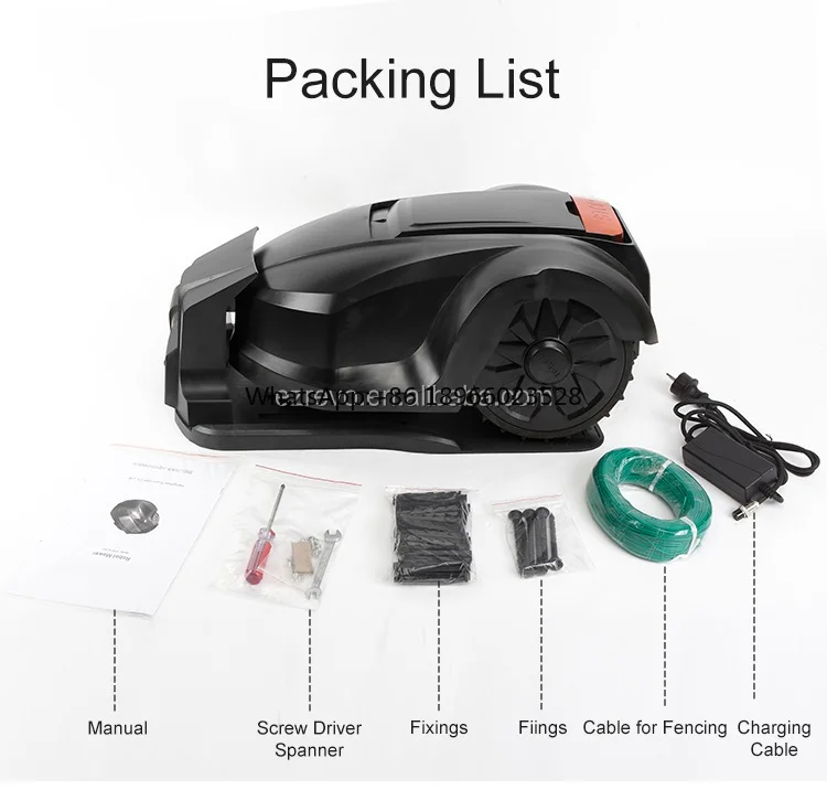 Роботизированная газонокосилка для травы Газонокосилка 4-оборотные лезвия