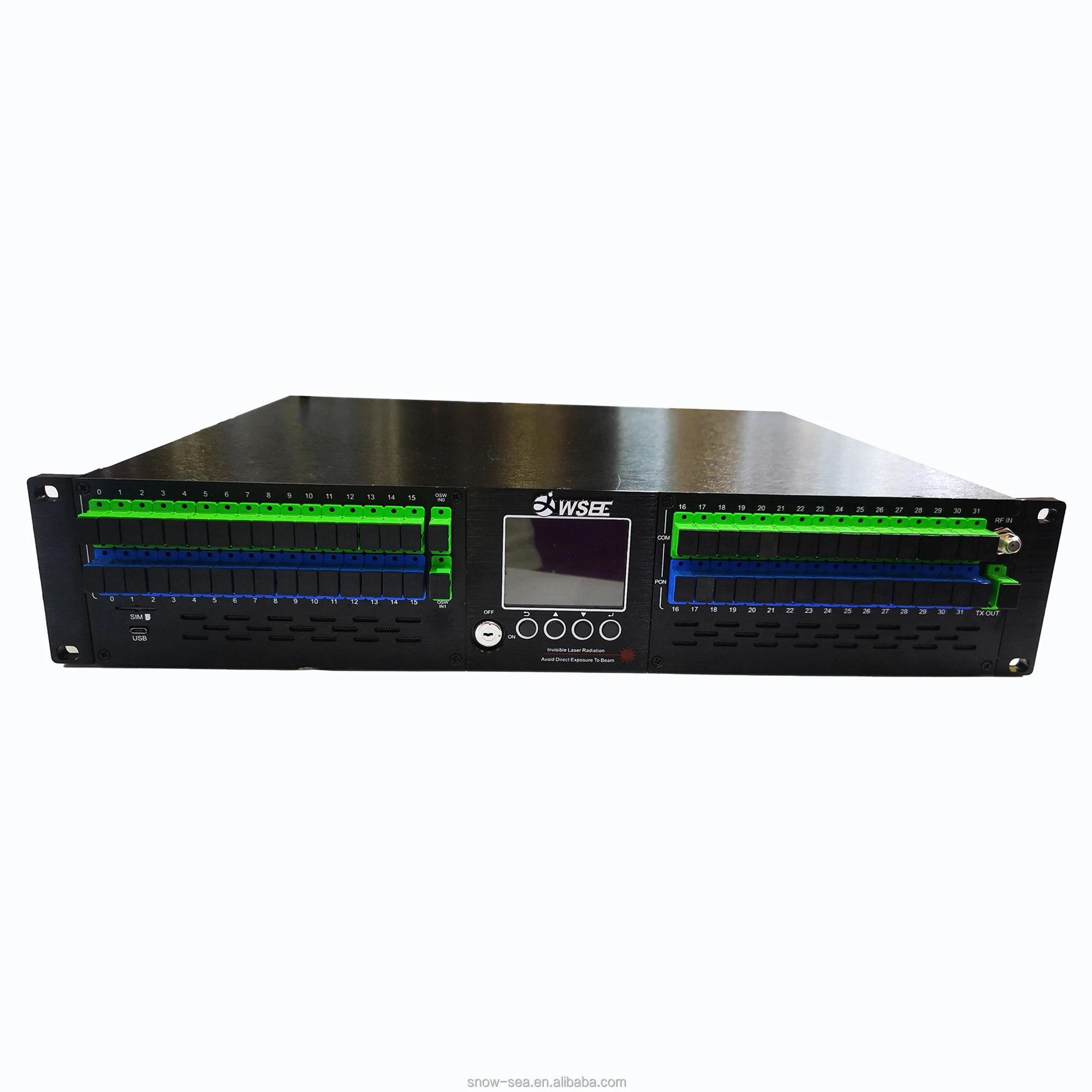 

19'' 2U 1550nm CATV EDFA Optical Amplifier with 32*19dBm Gain and AGC and WDM and Network Managemen