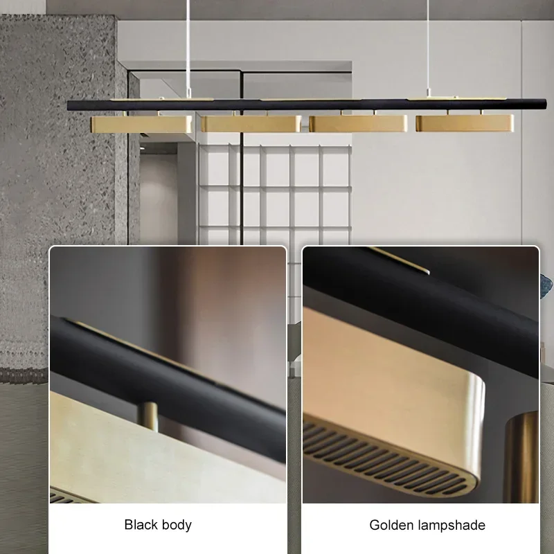 Современные минималистичные полосы светодиодные подвесные светильники длинные