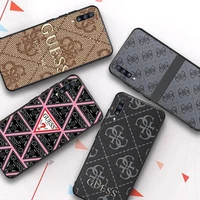 stylish triangle letter guess phone case for samsung galaxy a51 30s a71 a21s a70 10 a30 capa