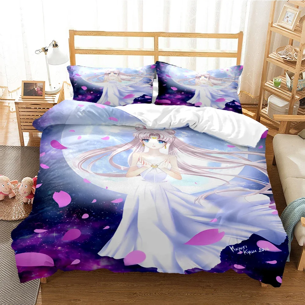 

Anime Beauty Girl Warrior Printed Quilt Cover Pillow Cover,Exquisite Bedding Set, Down Quilt Set,Fashion Luxury Bedding Set,Gift