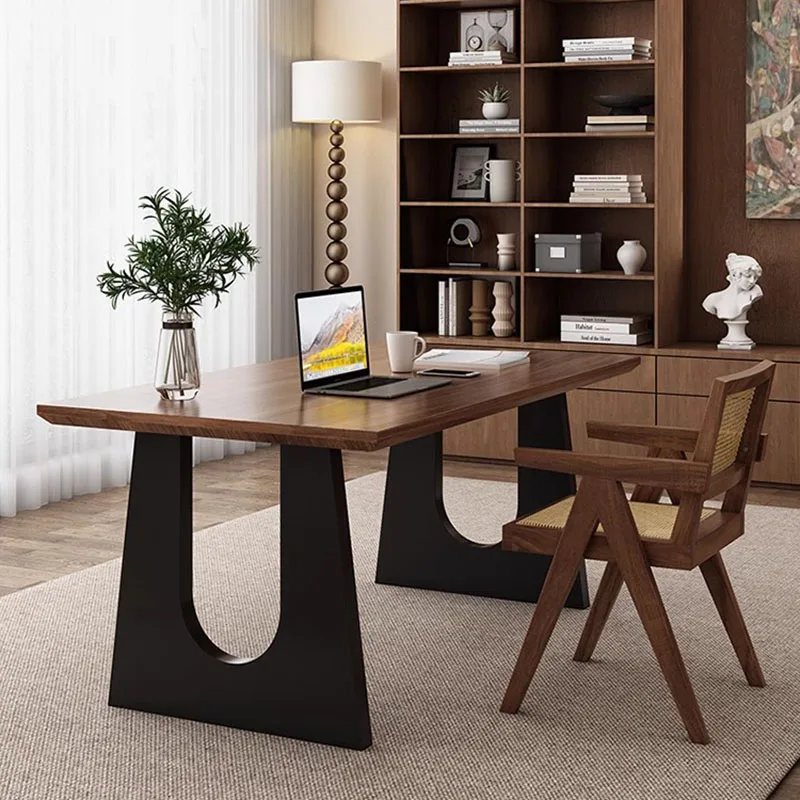 Деревянный современный офисный стол Рабочий для руководителя минималистичный