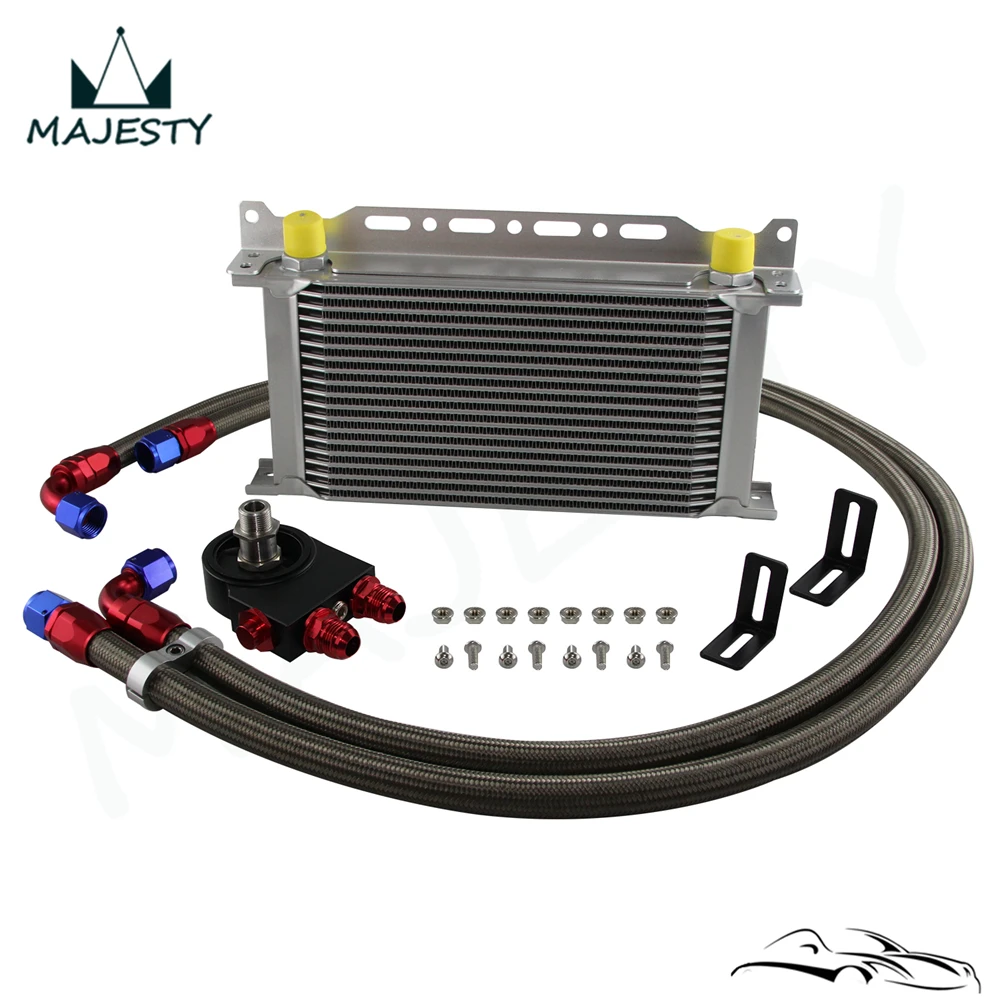 

AN10 Universal New-style 19 row oil cooler+ thermostat Sandwich Plate kit