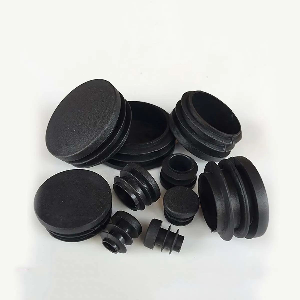 

5/10/20Pcs PE Plastic Round Pipe Plugs Outer Dia 63/70/74/76mm Black Hole End Caps Inserts Seal Plugs Chair Non-Slip Foot Pads