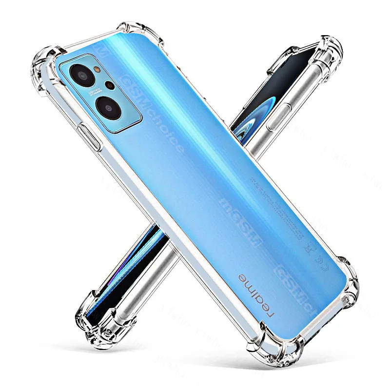 for realme 9i 8i 8 pro case soft silicone tpu clear on for oppo realme 8pro 7 6 pro 7i 6s 6i shockproof phone cases back cover free global shipping