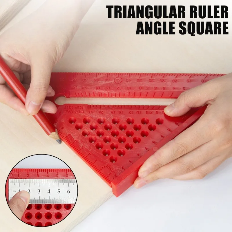 

Saw Tri-square Line Ruler For Square Tool Carpenter Measurement Miter Protractor Scriber Guide Speed